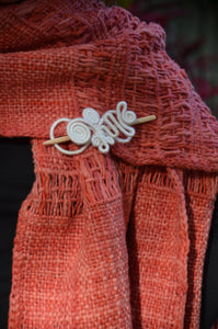 Handmade 100% Merino Wool Red Pashmina