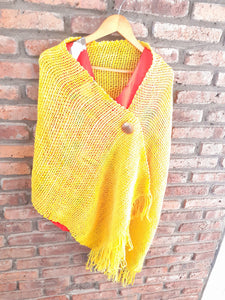 Yellow Handmade Pashmina